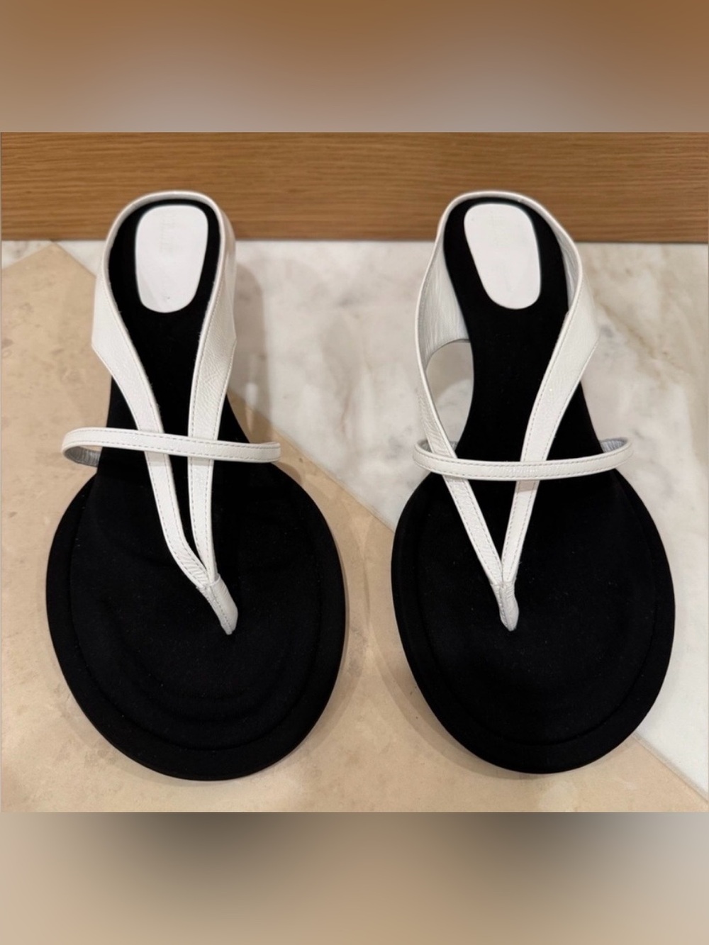 Khaite Monroe Patent Leather Sandal